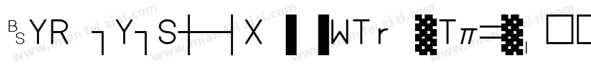 HYRuiYiSongX 75WTrueType字体转换